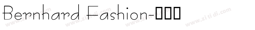 Bernhard Fashion字体转换